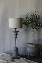 Houten lampvoet ornament Tomy 50 cm, Ophalen of Verzenden, Nieuw