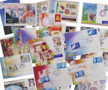 Themacollectie - Lotto Filatelia Italiana: 47x Cartoline