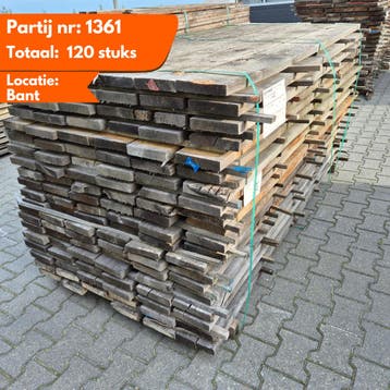 Partij Eiken planken 2000x160x27-30mm Windgedroogd, Ophalen of Verzenden, Nieuw