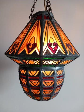 De Nieuwe Honsel (attr.) - Lamp - Glas, Lood