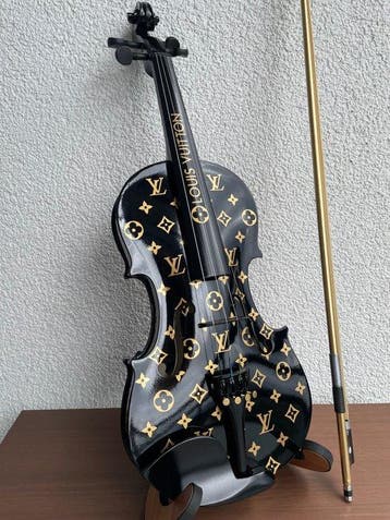 J.Reinhardt - Custom Louis Vuitton Violin - Noir & Gold