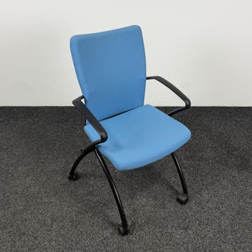 Comforto X99 Inklapbare Vergaderstoel - Blauw, Ophalen of Verzenden, Gebruikt
