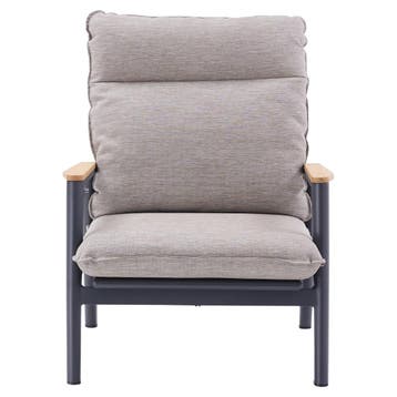 Alzano lounge tuinstoel verstelbaar zand rope aluminium, Tuin en Terras, Tuinstoelen, Ophalen of Verzenden, Nieuw