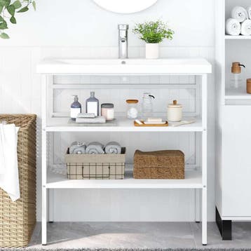 IJzeren Wastafelframe 79x38x83 cm - Outlet deal, Zo goed als nieuw, Minder dan 100 cm, Wastafelkast, 25 tot 50 cm