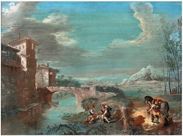 Giovanni Battista Cimaroli (1687-1771), Attribué a -, Antiek en Kunst, Kunst | Schilderijen | Klassiek