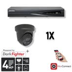 Set 1x Turret 4MP + Recorder & Bekabeling, Ophalen of Verzenden, Nieuw