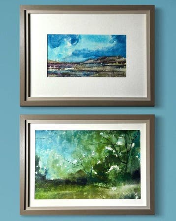 Eugène Eechaut (1928-2019) - 2 works- Abstract landscape -