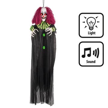 Hangdecoratie Terror Clown 130cm, Ophalen of Verzenden, Nieuw