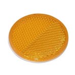 Reflector zelfklevend 60mm rond geel/oranje - set 2 stuks, Caravans en Kamperen, Ophalen of Verzenden, Nieuw
