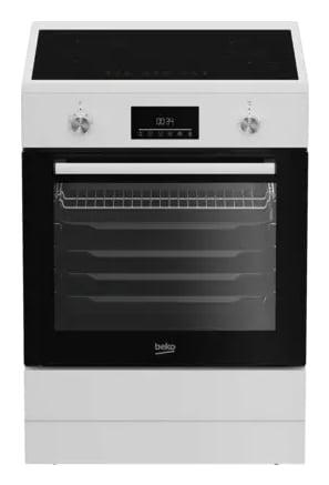 €649 Beko FBMA6930GW Vrijstaand fornuis Electrisch Induc, Ophalen of Verzenden, Nieuw, Energieklasse A of zuiniger