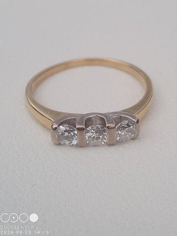 Verlovingsring - 18 karaat Geel goud, Witgoud - 0.50ct. tw., Sieraden, Tassen en Uiterlijk
