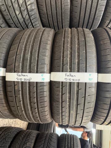 215-50-18 Falken Zomerbanden 5mm Incl Montage 215 50 18, Ophalen, 18 inch, Band(en), Personenwagen