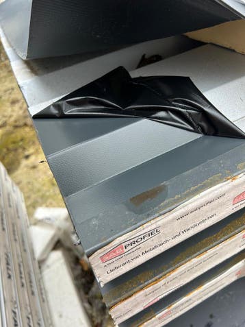 Gelengenheidspartij, wandpanelen 60/90mm dik, 7016, Nieuw