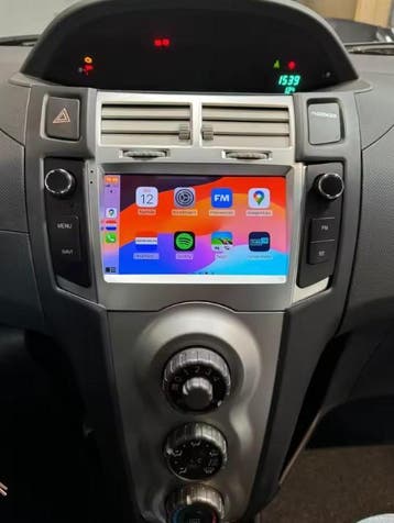 Toyota Yaris 2005-2011 android 14 navi apple carplay dab+, Auto diversen, Autonavigatie, Ophalen of Verzenden, Nieuw
