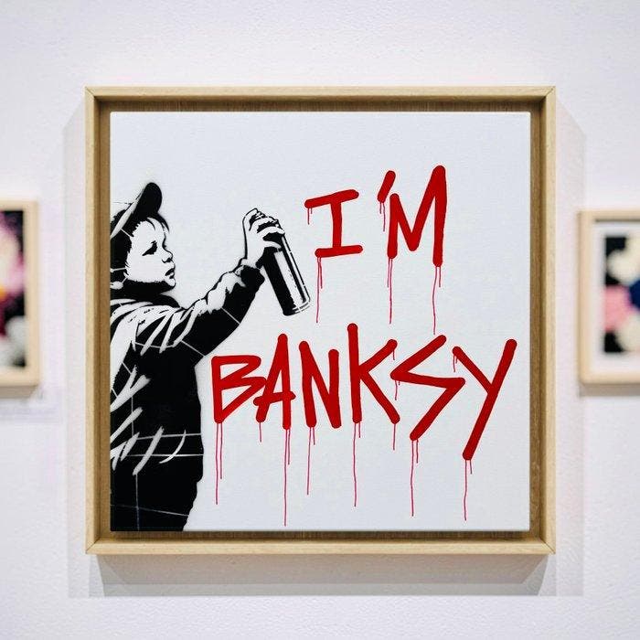 STRINK - I’M BANKSY, Antiek en Kunst, Kunst | Schilderijen | Modern