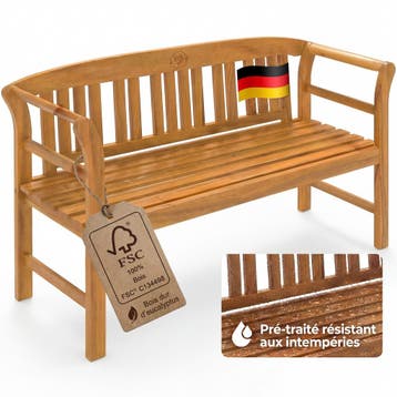 Tuinbank Roos Eucalyptushout FSC®-gecertificeerd 157x45x82c, Tuin en Terras, Tuinsets en Loungesets, Verzenden, Nieuw