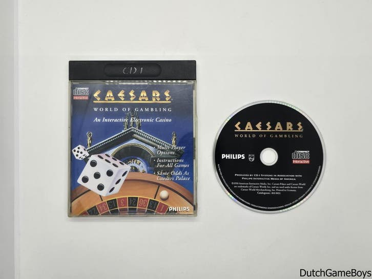 Philips CD-i - Caesars World Of Gambling - Longbox, Spelcomputers en Games, Games | Overige, Gebruikt, Verzenden