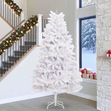 vidaXL Kunstmatige Inklapbare Kerstboom Wit 300 cm PVC en, Verzenden, Nieuw
