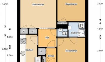 Te Huur 3 Kamer Appartement Sportlaan In Den Haag, Huizen en Kamers, Den Haag, Den Haag, Direct bij eigenaar, Appartement