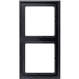 Jung LS990 afdekraam 2-voudig zwart - LS982SW, Nieuw, Stopcontact