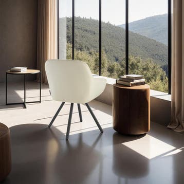 Draaibare fluwelen stoel Snug, gestoffeerd, Huis en Inrichting, Stoelen, Verzenden, Nieuw