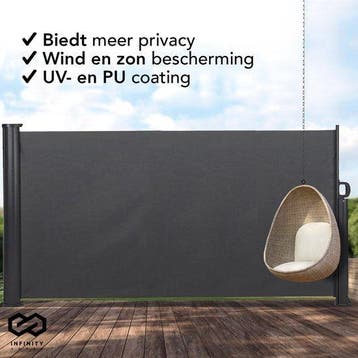 2dekans | Infinity Goods Verstelbaar Windscherm – 300 x 160, Ophalen of Verzenden, Zo goed als nieuw
