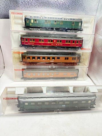 Fleischmann H0 - 5078/79/81/82 - Modeltrein personenwagen, Nieuw