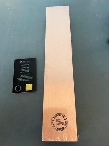 5 kilograms - Koper 1.000 - heracles - Verzegeld en met