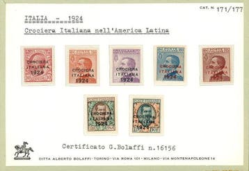 Koninkrijk Italië 1924 - Italiana Crociera dellAmerica, Gestempeld