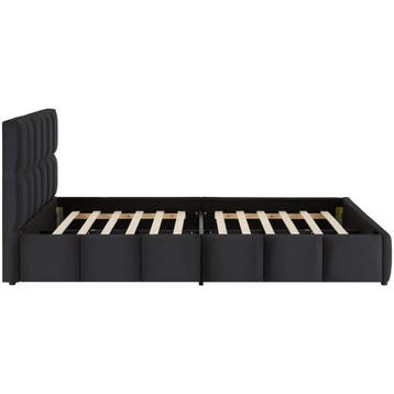 Stoffen bed Shirley met lattenbodem, draagkracht 250 kg, Witgoed en Apparatuur, Overige Witgoed en Apparatuur, Verzenden, Nieuw