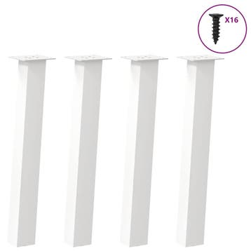 vidaXL Console tafelpoten 4 st 72 cm staal wit, Huis en Inrichting, Tafelonderdelen, Verzenden, Nieuw