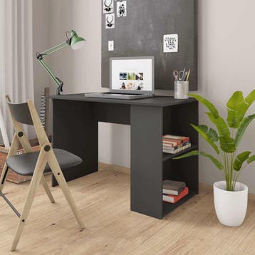 vidaXL Bureau 110x60x73 cm bewerkt hout grijs, Verzenden, Nieuw