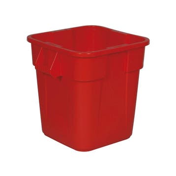 Rubbermaid Vierkante Brute container 106 ltr - rood, Verzenden, Nieuw
