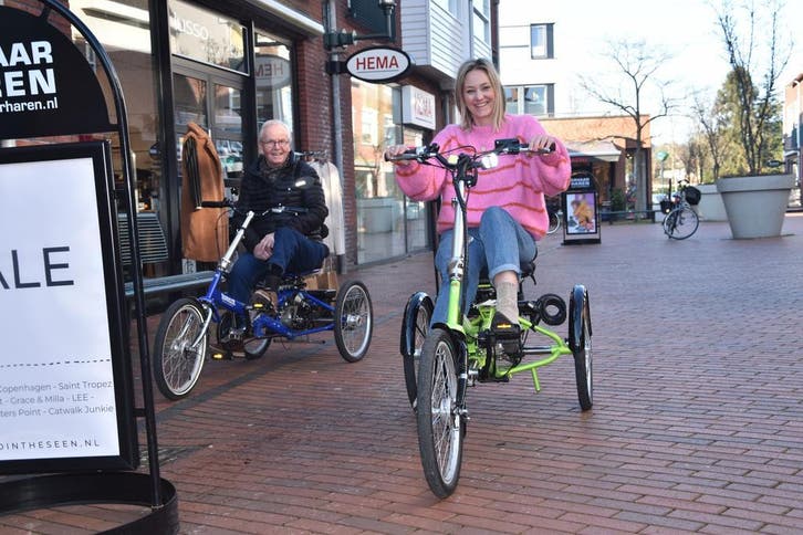 Welkom bij het Testcentrum voor Driewielfietsen, Fietsen en Brommers, Fietsen | Driewielers, Duwstang, Verstelbare zitting, Nieuw