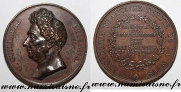 France Medaille C Guillaume Etienne 1835, Verzenden