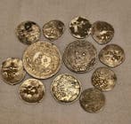Ottomaanse Rijk. 12 ottoman turkey islamic silver coins.