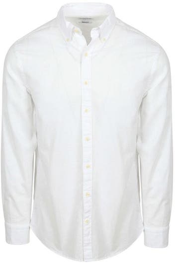 McGregor Overhemd Cotton Linen Wit maat M Heren, Verzenden, Nieuw, Wit, McGregor