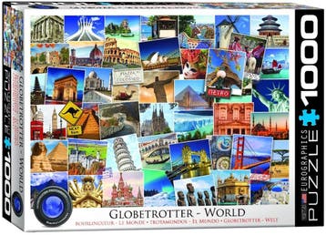 World - Globetrotter Puzzel (1000 stukjes) | Eurographics -, Verzenden, Nieuw