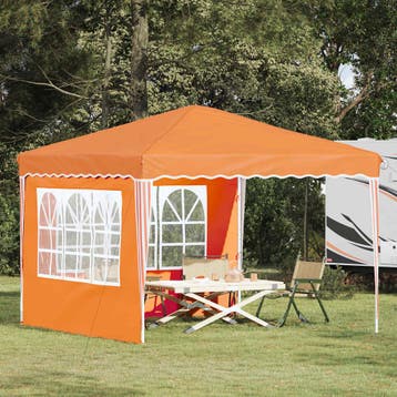 vidaXL Pop-up partytent 288 x 288 x 245 cm Oranje Oxford, Tuin en Terras, Partytenten, Verzenden, Nieuw, Partytent