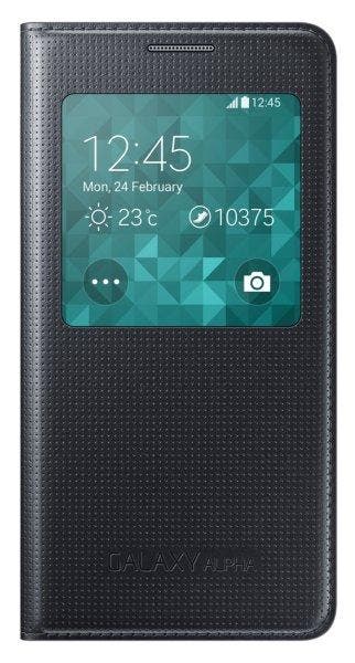 Samsung Galaxy Alpha S-View cover zwart EF-CG850BB, Telecommunicatie, Mobiele telefoons | Hoesjes en Frontjes | Samsung, Verzenden