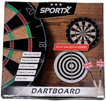 SportX - Dartbord met 6 Pijlen | SportX - Gezelschapsspellen, Verzenden, Nieuw