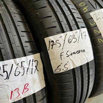 2 x Falken Sincera 175-65-17 Zomerbanden 6,5mm, Gebruikt, 175 mm, 17 inch, Ophalen of Verzenden