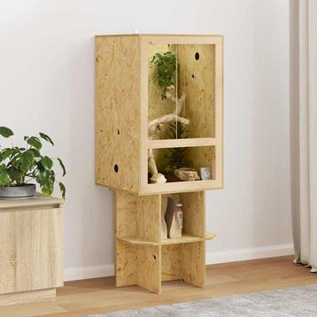 vidaXL Terrarium Bruin 50 x 50 x 130 cm OSB, Verzenden, Nieuw