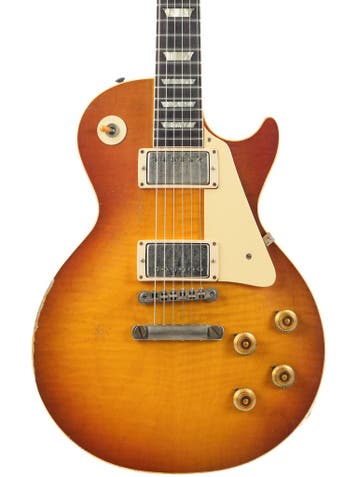 Gibson 1959 Les Paul Standard Faded Peach Burst Heavy Aged, Ophalen of Verzenden, Nieuw, Solid body, Gibson
