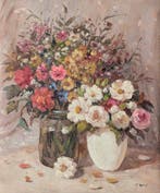 English school (XX) - Floral still life in vase