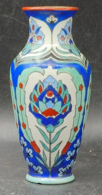Limoges - Vaas - Iznik - Keramiek - miniatuurvaas