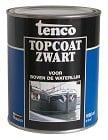Tenco Topcoat Zwart 1 liter, Doe-het-zelf en Verbouw, Verf, Beits en Lak, Ophalen of Verzenden, Nieuw