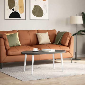 vidaXL Salontafelpoten conische vorm 4 st 42-43 cm staal wit, Verzenden, Nieuw