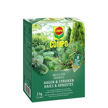 Hagen en coniferen mest | Compo | 2 kg (Hersluitbaar), Verzenden
