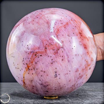 Exclusieve roze-opaal-agaatkraal uit Peru – Een